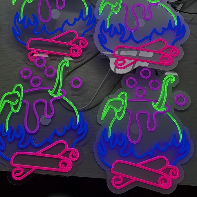 "Witch Brew" Cauldron Neon Sign - Image 7