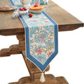 patdrea Linen Leopard Animal Table Runner Farmhouse by Welcometopatdrea