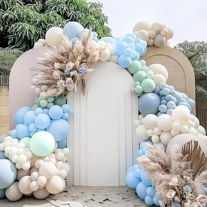Dusty Blue Green Balloons - Image 5