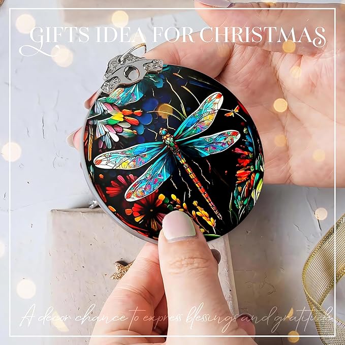 Stained Glass Effections, Christmas Tree 4 Inch Acrylic Ornament Art, Christmas - Image 6