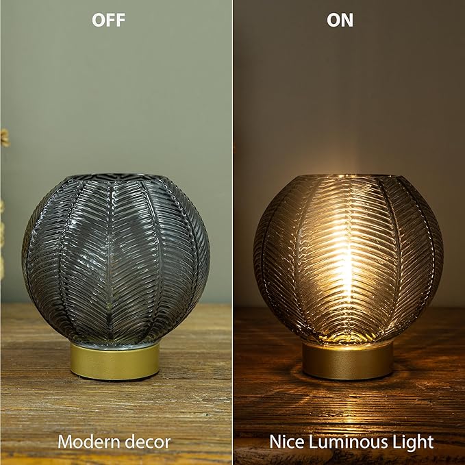 Battery Operated Lamp with Timer, Table Lamp Battery Powered, Small Cordless - Image 4