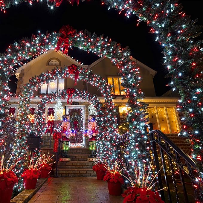 LJLNION 300 LED Christmas Lights, Extra Long 98.5FT Xmas String Lights Outdoor - Image 4