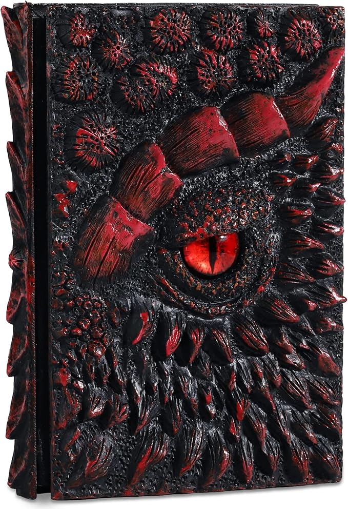 molshine A5 3D Dragon Embossed Journal, Resin Engraving Notebook, Retro Diary by MOLSHINE