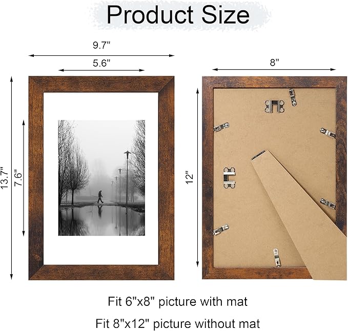 8x12 Picture Frame Set of 4 - Image 4