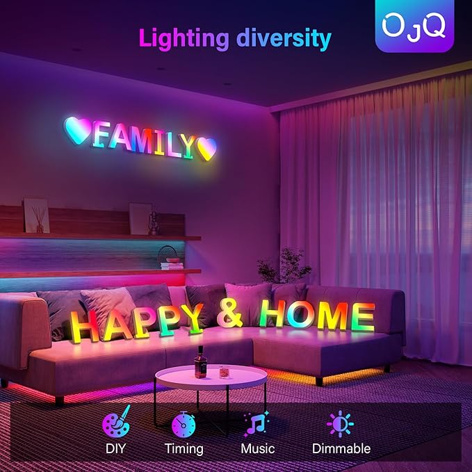 OJQ Light Up Letters LED Letter - Image 7