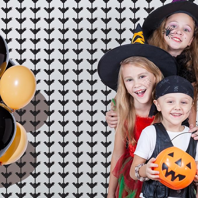CANREVEL 2 Pack 3.2x6.5 Feet Halloween Foil Fringe Backdrop Curtains, Fringe - Image 4