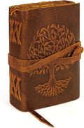 LUXEORIA Tree Of Life Leather Journal by Luxeoria
