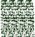 12 PCS 98.4 FT Artificial Flower Garland White Rose Garland by VIKINGSPANDA