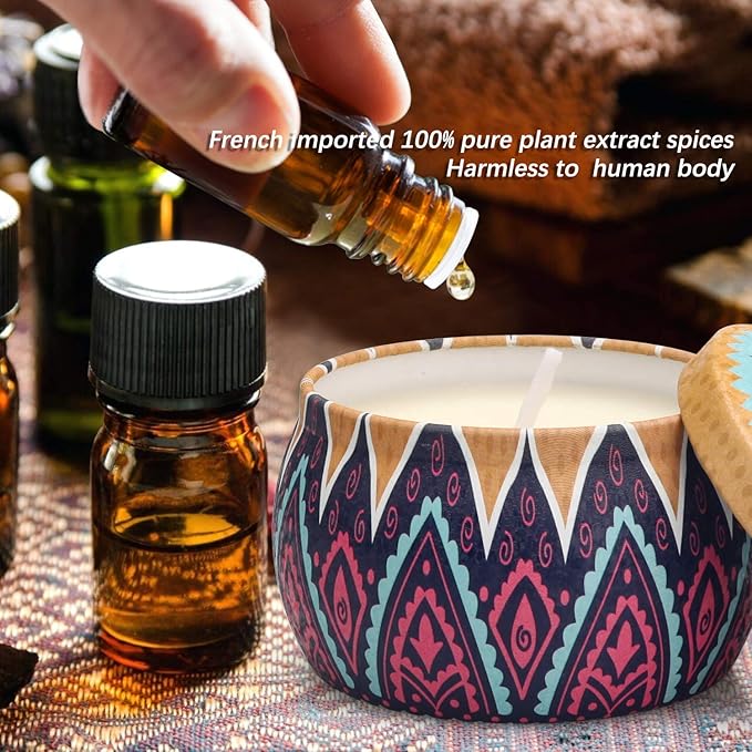 2 Pack Lavender, Sage Aromatherapy Soy Candles - Image 4
