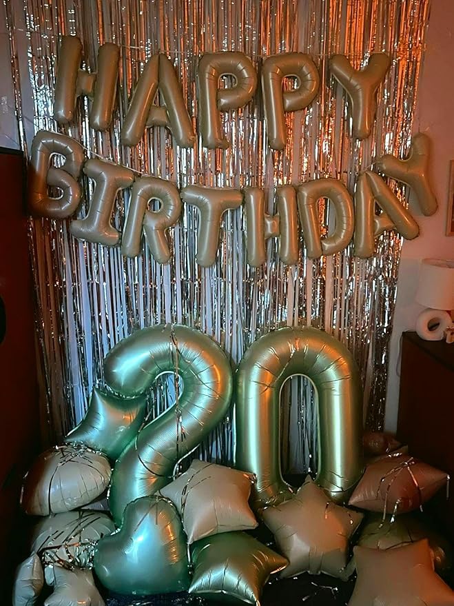 Sage Green 40 Inch 0 Number Balloons, 0 Decorations - Image 4