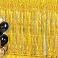 4 Pack Gold Fringe Backdrop Curtain by EUFARS
