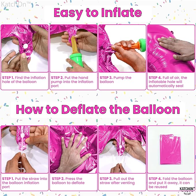 KatchOn, Hot Pink 16 Balloon Numbers - Image 5