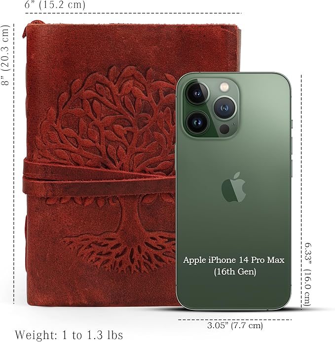 LUXEORIA Tree Of Life Leather Journal - Image 2