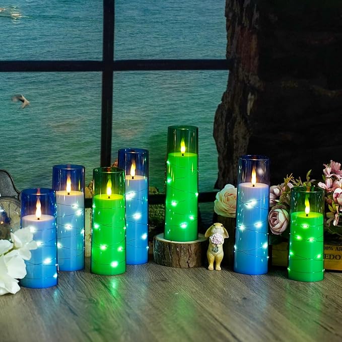 Flameless LED Candles with Timer 9 Pc Flickering Flameless Candles - Image 6
