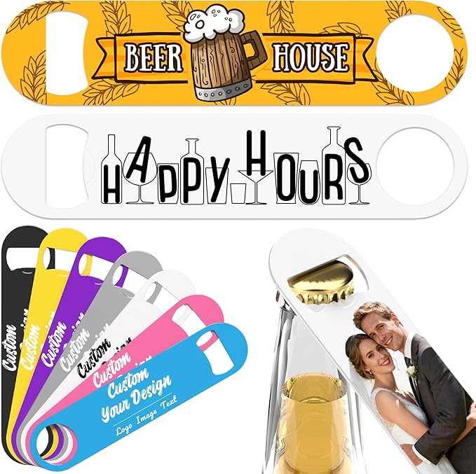 5-100 Custom Bottle Opener, Personalized Bottle Opener Stainless Steel by MANBATTLE