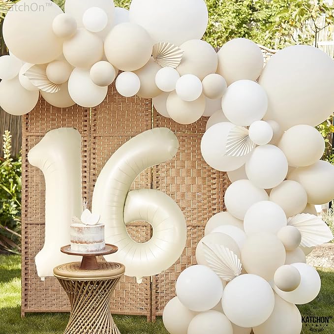 KatchOn, Cream 16 Balloon Numbers - Image 3