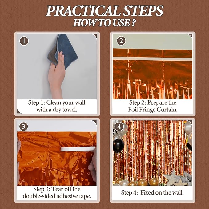 3 Pack Foil Fringe Backdrop - Image 3