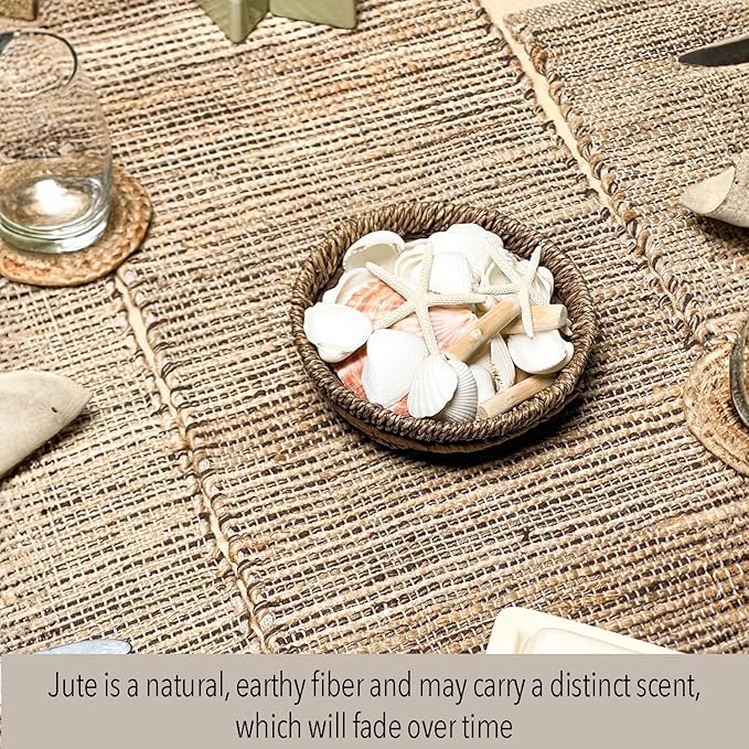 Chardin home Natural Jute Table Runner 13x72 Inch – Vintage Boho Rustic Table - Image 2