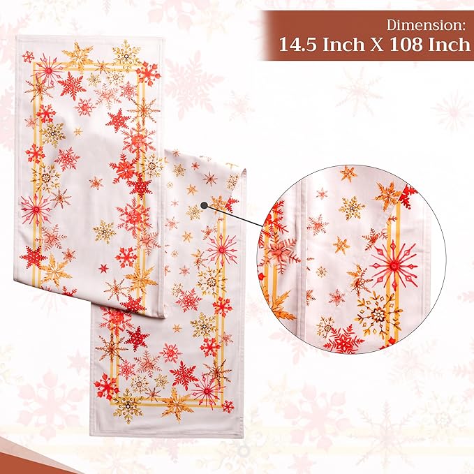 Maison d' Hermine Table Runner 100% Cotton Double Layer Table Runners 108 - Image 4