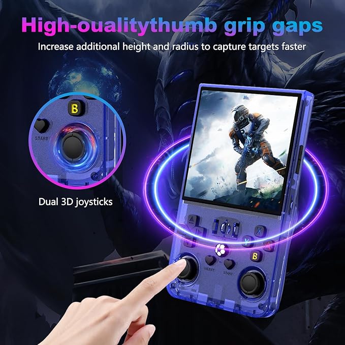 R36MAX Retro Handheld Game Console, 4.0 Inch 720x720 IPS Screen, Built-in 18 - Image 4