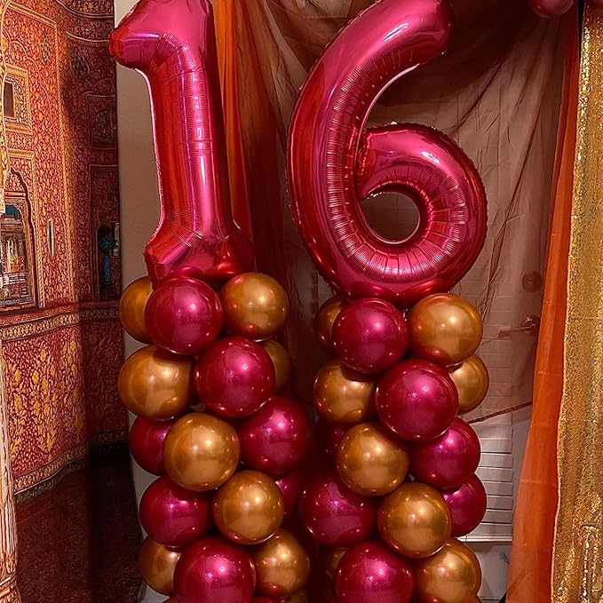 Chrome Orange Balloons, Shiny Thick Chrome Metallic Balloon Latex Helium Balloon - Image 9