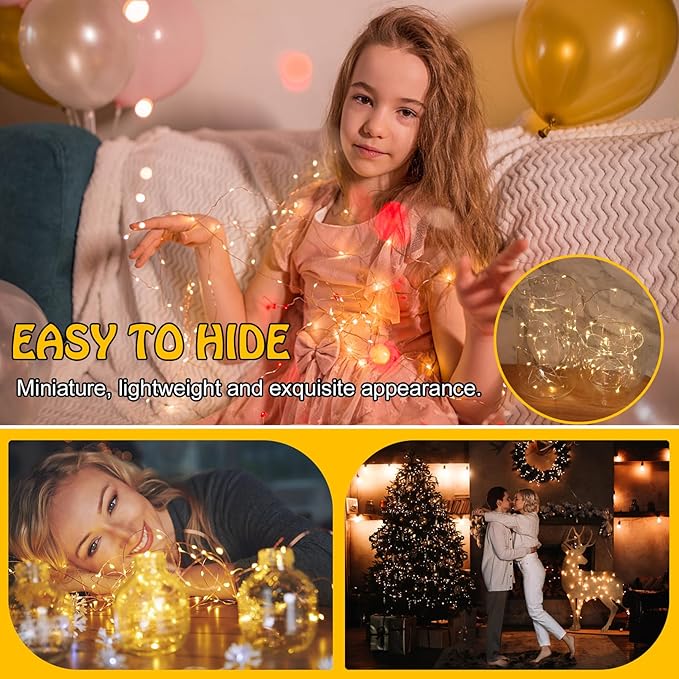 24Pack Fairy Lights, Battery Operated String Light, 6.6FT 20 LED Mason Jar - Image 7