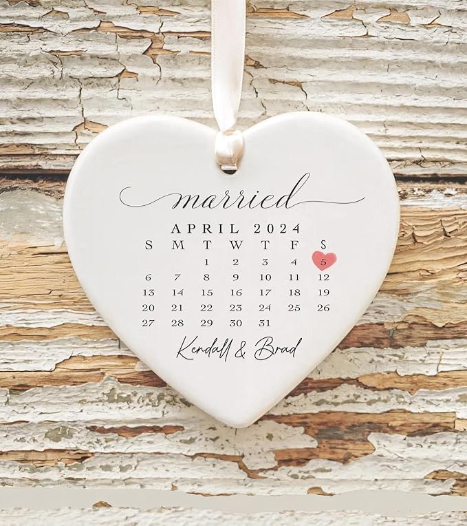 GABITA Personalized First Christmas Married Keepsake, First Christmas Married - Image 5