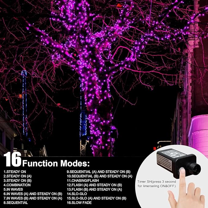 LAMPHOME 33ft Valentine's Day String Lights, Christmas Decorative Mini Lights - Image 4