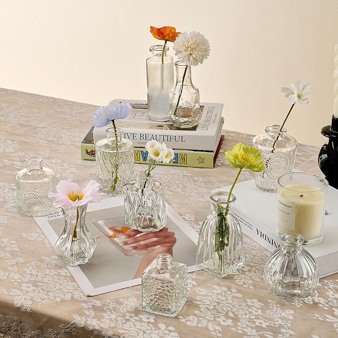 Glass Bud Vase Set of 40 Pcs Small Minimalist Vases - Image 7