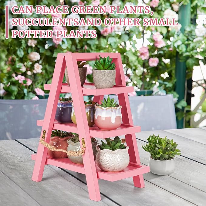 Wooden Cupcake Stand, 3 Tier Cupcake Display Stand - Image 5
