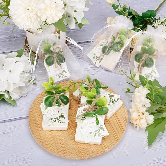 50PCS Handmade Soap Wedding Favor Natural Eucalyptus Handmade Soaps Soap Thank - Image 4