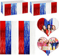 4P Metallic Foil Fringe Tinsel Table Skirts by FENGNIAN