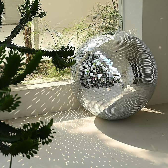 Yescom 24" Large Disco Ball Mirror Big Hanging Glass Decoration by Yescom