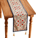 patdrea Designer Vintage Bright Farmhouse Linen Table Runner 87 Inch Long by Welcometopatdrea