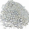 Edible Pearl Sugar Sprinkles Silver Candy Mixing Size Baking Edible Cake by Senchanting