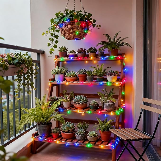 Pastel Plug in Easter String Lights, 33ft 100 LED Clear Wire Decorative - Image 5