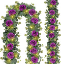 MACTING 2 Pack 13.2FT Eucalyptus Garland by MACTING