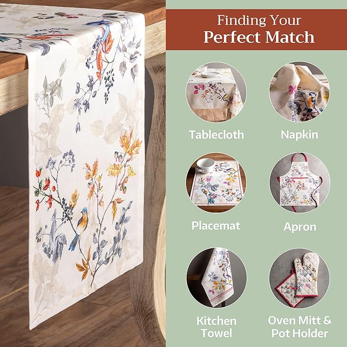 Maison d' Hermine Table Runner 100% Cotton Single Layer Table Runners 108 - Image 5