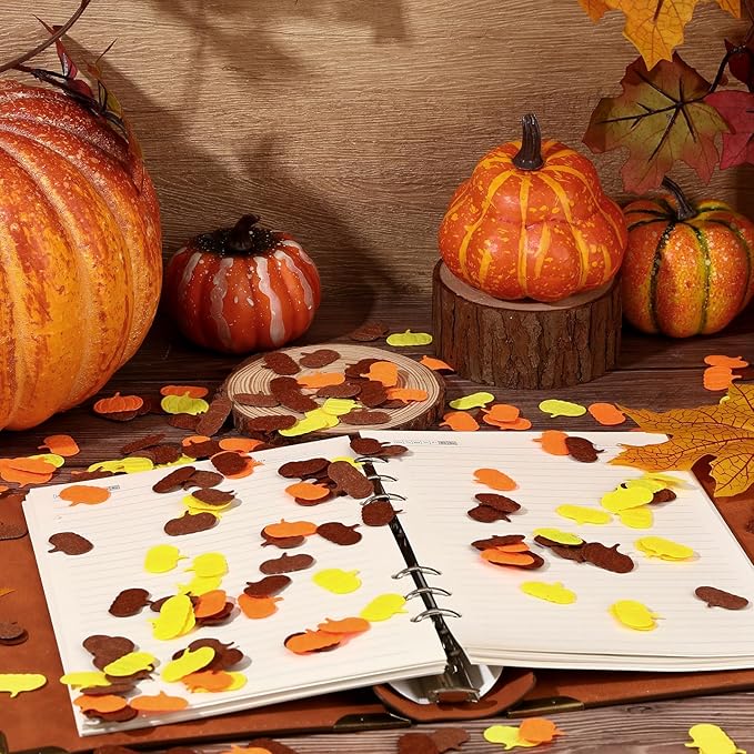 MARFOREVER Fall Felt Pumpkin Confetti - Image 2