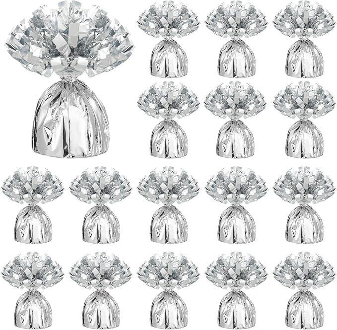 36 Pcs Metallic Balloon Weights Set Heavy Solid Metallic Anchor Balloon Holder by Dansib