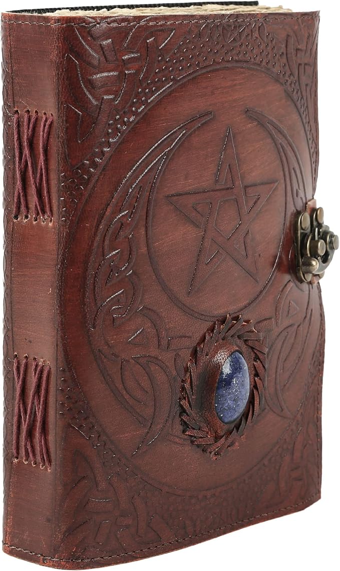 Vintage Leather Journal Handmade Buffalo Non-Refillable Deckle Edge Paper – - Image 4