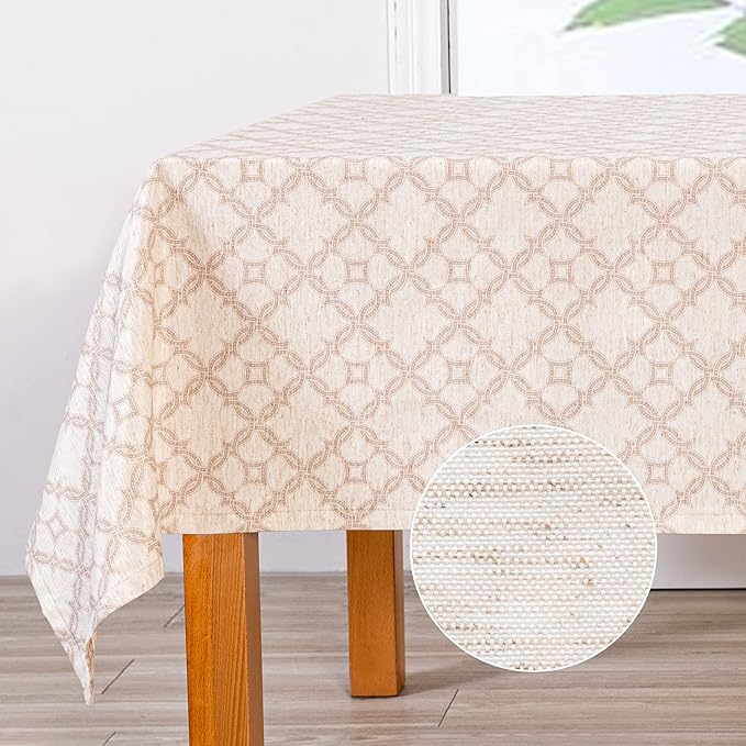 MYSKY HOME Checkered Rectangle Tablecloth 60x120 Inches by MYSKYHOME