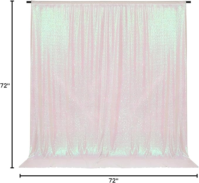 PartyDelight Sequin Backdrop Iridescent 6FTx6FT - Image 9
