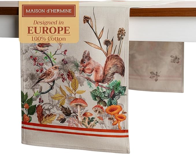 Maison d' Hermine Table Runner 100% Cotton Double Layer Table Runners 108 by MaisondHermine