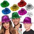 AnapoliZ Party Gangster Hats 24 pcs | New Year’s Celebration Hats | Metallic by Anapoliz