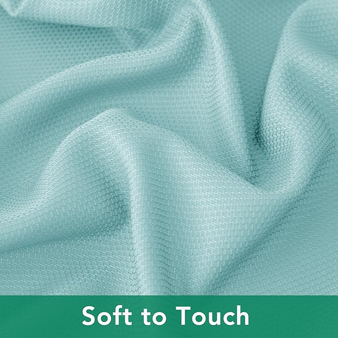 Biscaynebay Tablecloth for Rectangle Tables-70x108 Inch Aqua Blue Outdoor - Image 9
