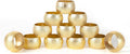 Gold Napkin Rings Set of 12 by ALPHALivingHOME