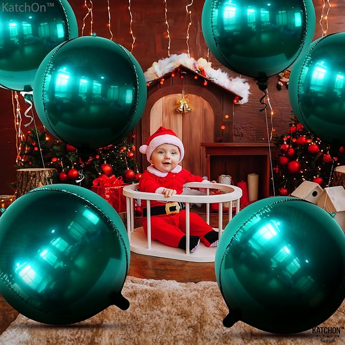 KatchOn, Metallic Emerald Green Balloons - Image 9