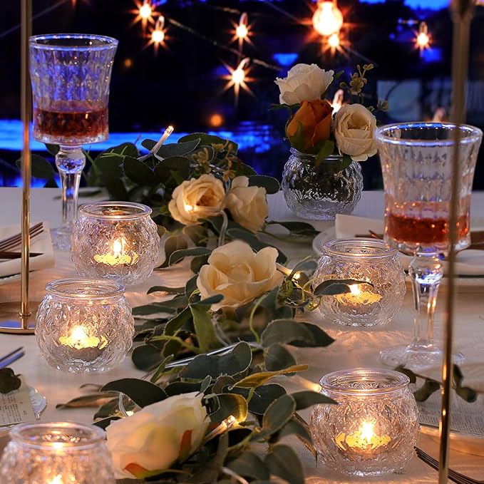 DARJEN 48Pcs Clear Votive Candle Holders - Image 3