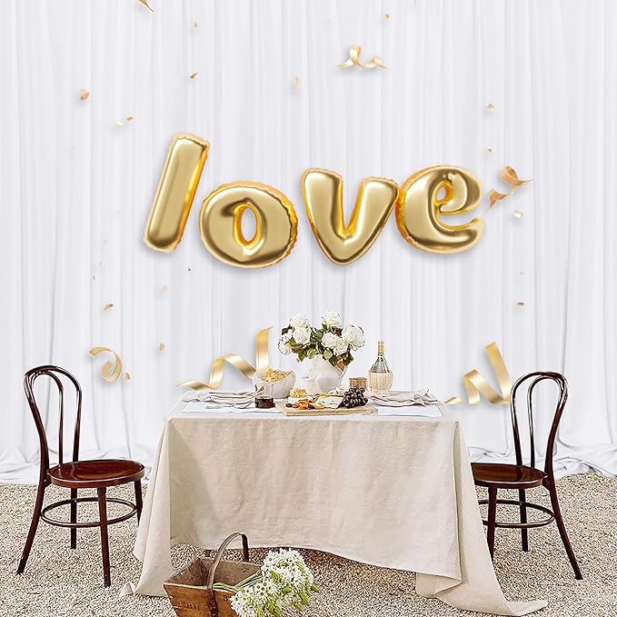 MEETSKY 10 feet x 10 feet White Backdrop Curtain - Image 4